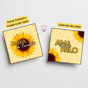 Caixa do Incentivo (parte frontal, traseira e laterais) - Setembro amarelo