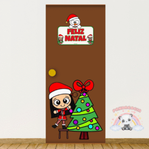 Painel de porta natalino modelo
