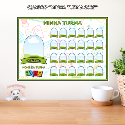 Quadro Minha turma 2025 - Editável no canva 4 Quadro Minha turma 2025 - Editável no canva - Imagem 4