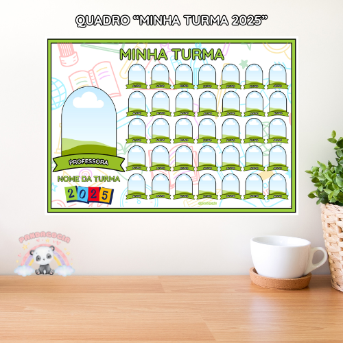 Quadro Minha turma 2025 - Editável no canva 6 Quadro Minha turma 2025 - Editável no canva - Imagem 6