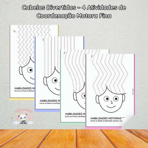 Cabelos Divertidos – 4 Atividades de Coordenação Motora Fina 1 Cabelos Divertidos – 4 Atividades de Coordenação Motora Fina