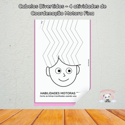 Cabelos Divertidos – 4 Atividades de Coordenação Motora Fina 2 Cabelos Divertidos – 4 Atividades de Coordenação Motora Fina - Imagem 2