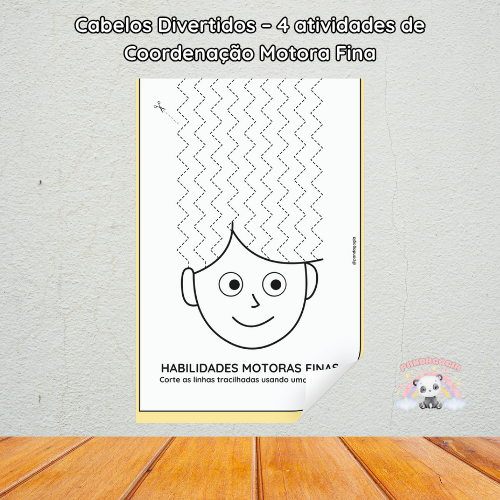 Cabelos Divertidos – 4 Atividades de Coordenação Motora Fina 3 Cabelos Divertidos – 4 Atividades de Coordenação Motora Fina - Imagem 3