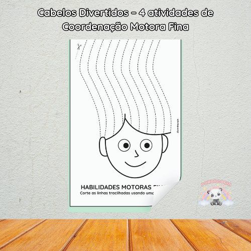 Cabelos Divertidos – 4 Atividades de Coordenação Motora Fina 4 Cabelos Divertidos – 4 Atividades de Coordenação Motora Fina - Imagem 4