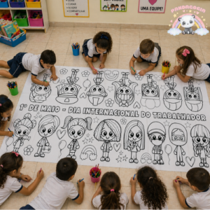 Dia do Trabalhador: Painel de Pintura Coletiva